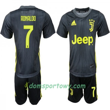 Koszulka Juventus Ronaldo 7 Dziecięcy Trzeci Koszulki Piłkarskie 2018-2019 Krótki Rękaw